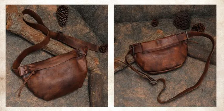 Fashion Women's Crossbody Chest Bag Leather Sling Pack Bag For Women