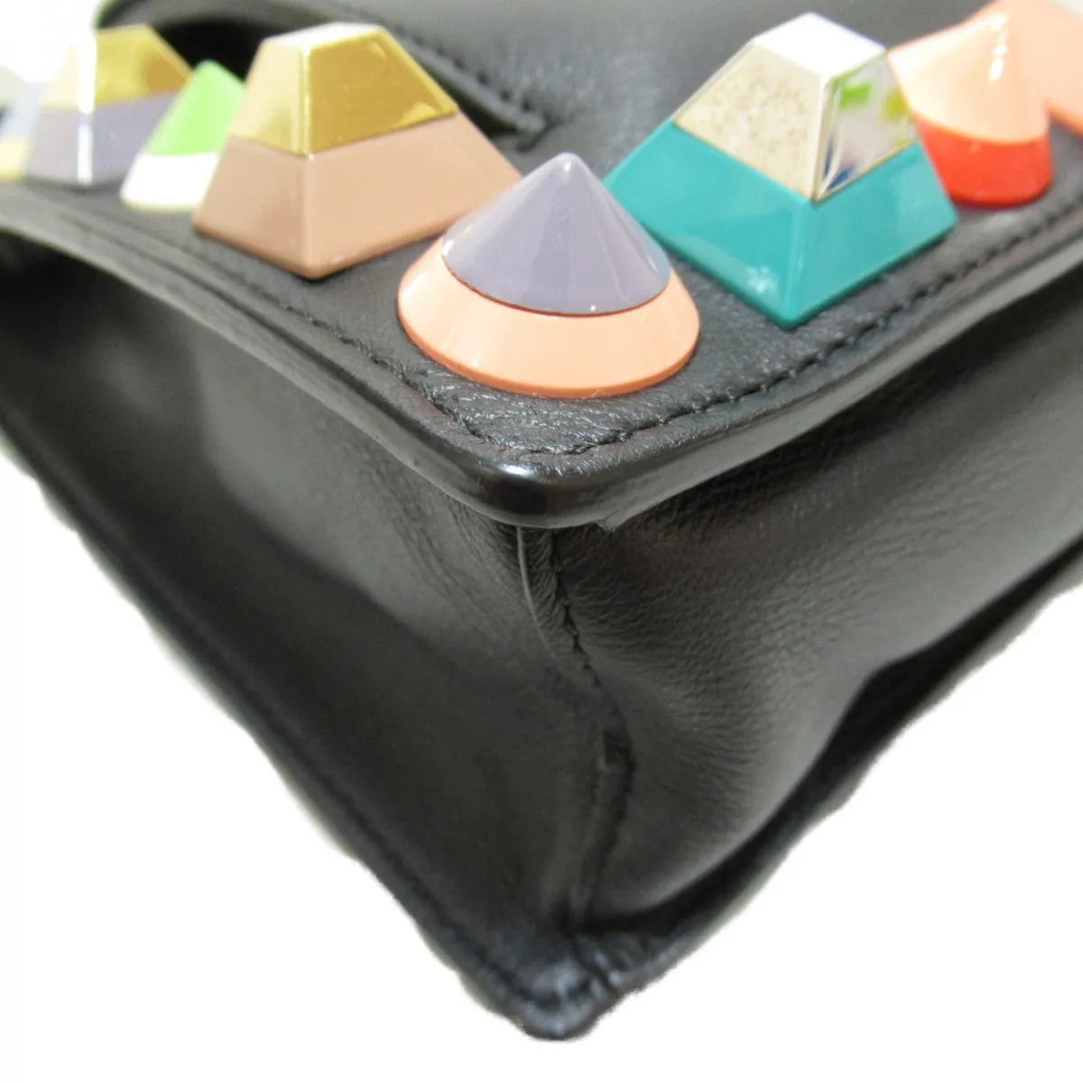 Fendi Studded Leather Crossbody Bag - '10s