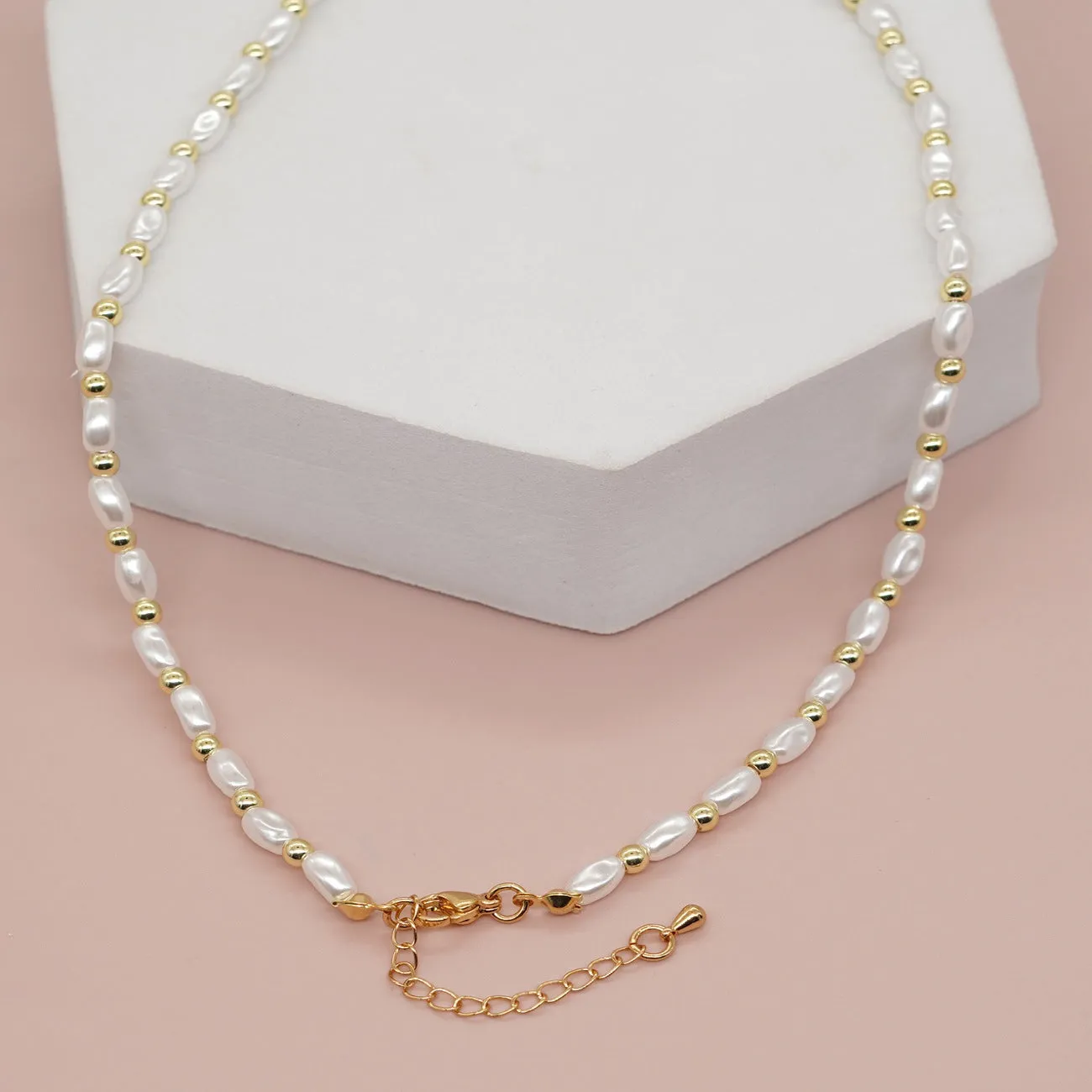 For You Mom Faux Pearl Necklace