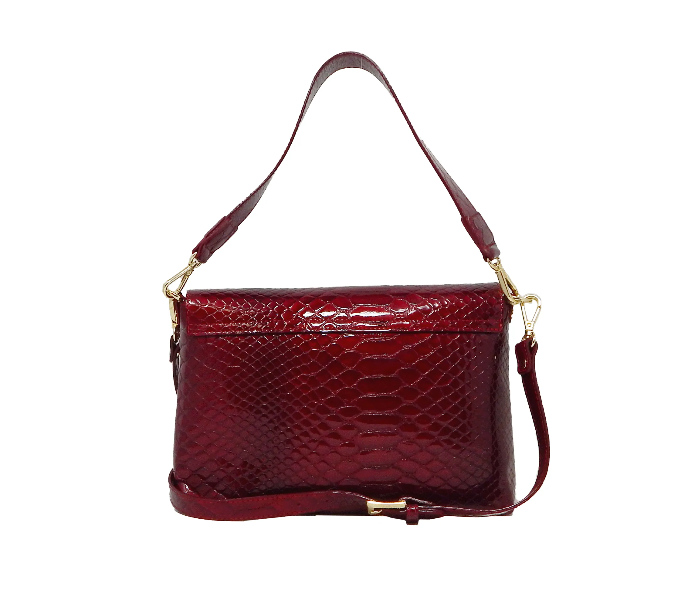 Gallop 3 in 1: Patent Leather Clutch, Handbag or Crossbody Bag