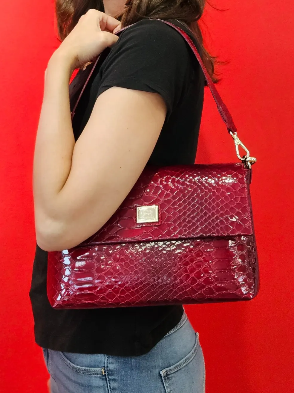 Gallop 3 in 1: Patent Leather Clutch, Handbag or Crossbody Bag