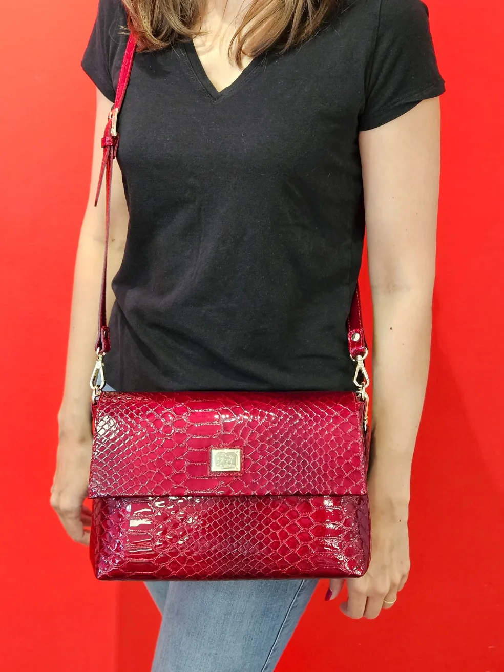 Gallop 3 in 1: Patent Leather Clutch, Handbag or Crossbody Bag