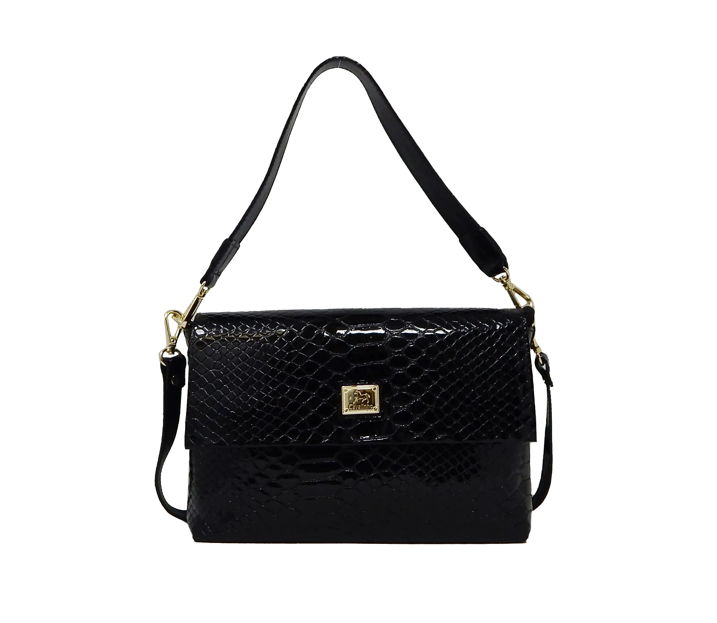 Gallop 3 in 1: Patent Leather Clutch, Handbag or Crossbody Bag