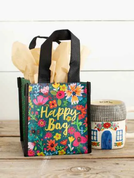 Gold Floral Small Bag