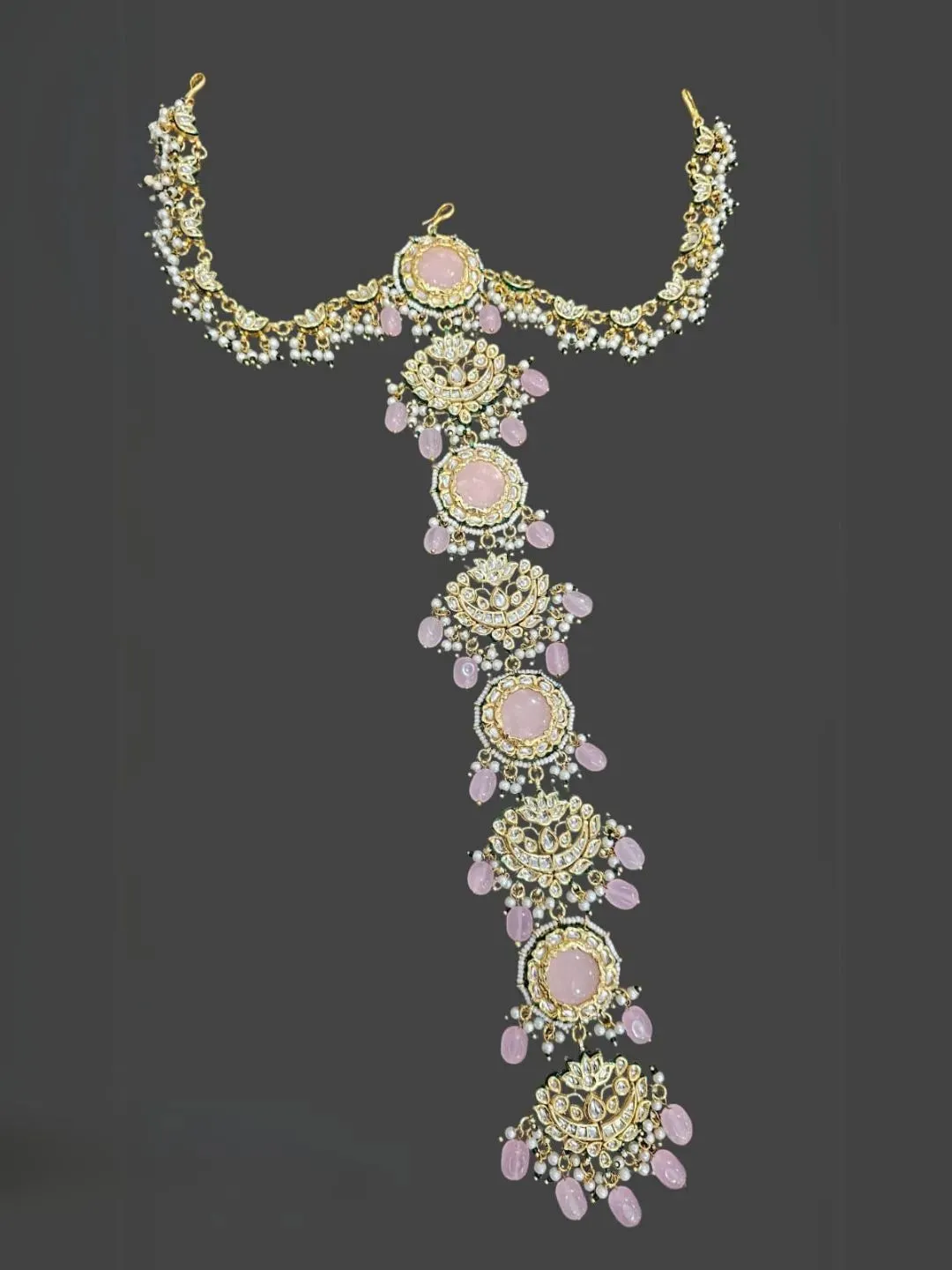 Gold Plated Kundan Studded Traditional Choti