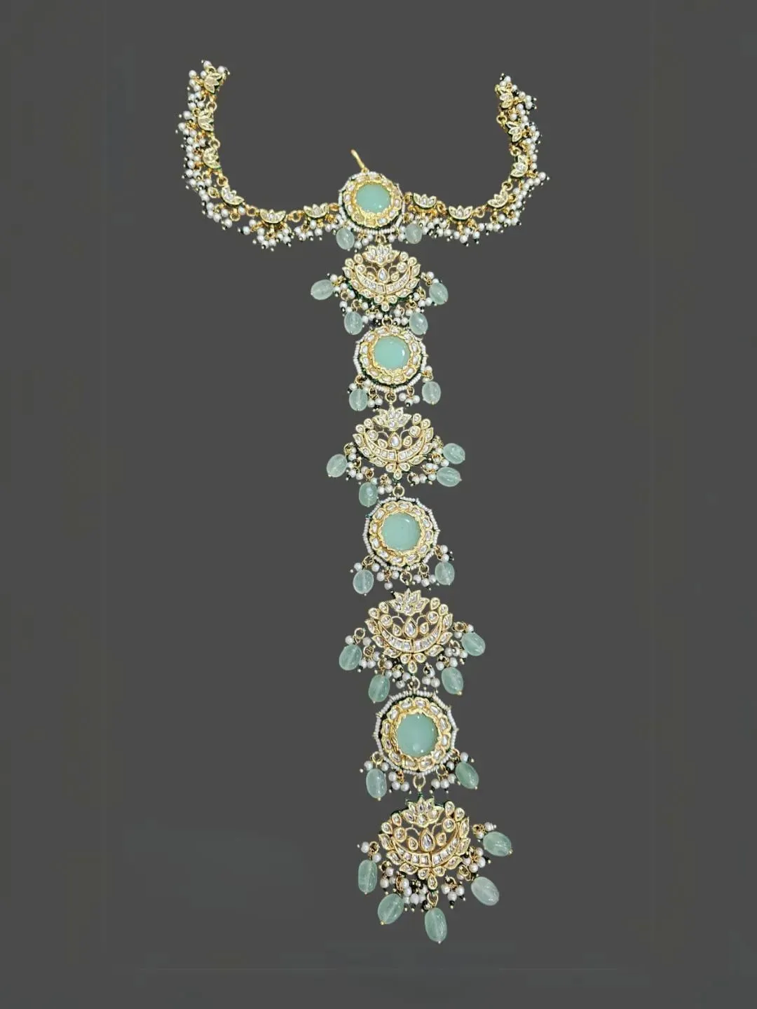 Gold Plated Kundan Studded Traditional Choti