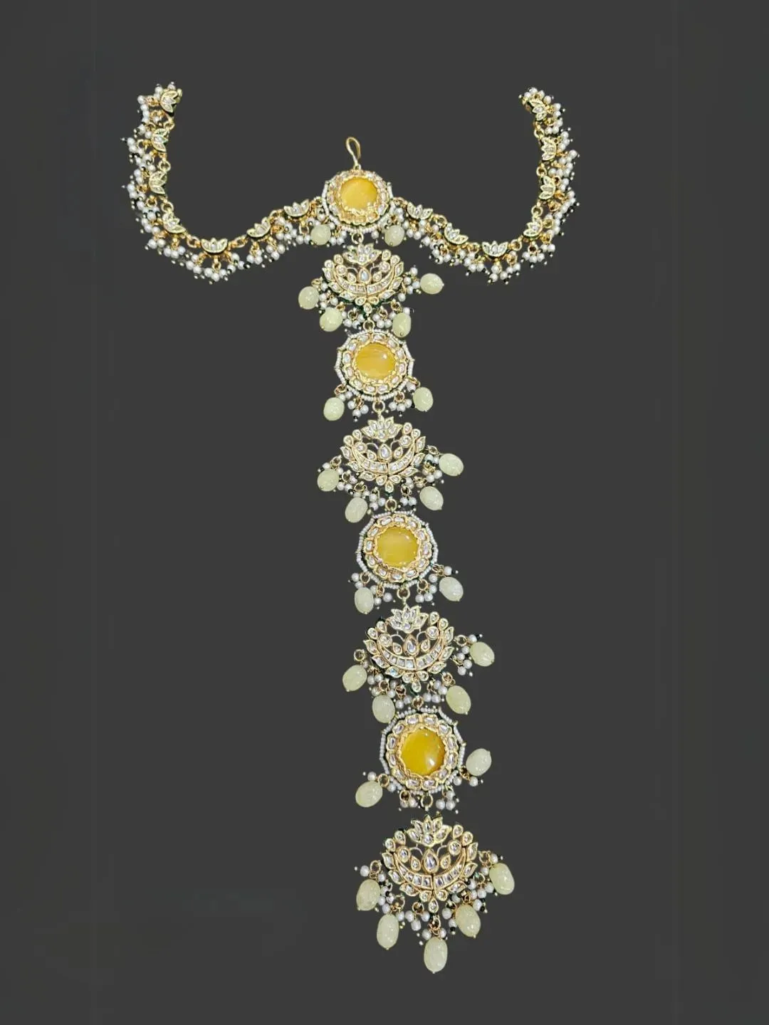 Gold Plated Kundan Studded Traditional Choti