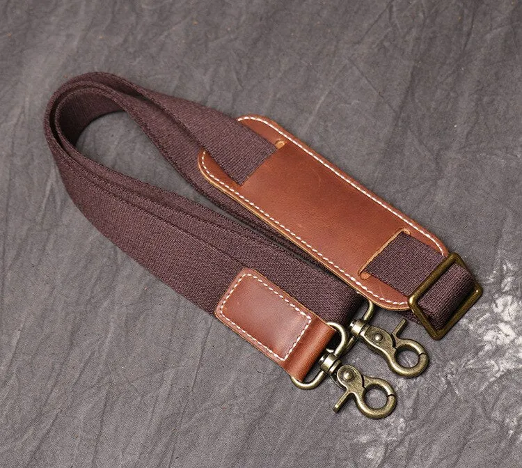Handmade Natural Crazy Horse Leather Small Men's Travel Bags
