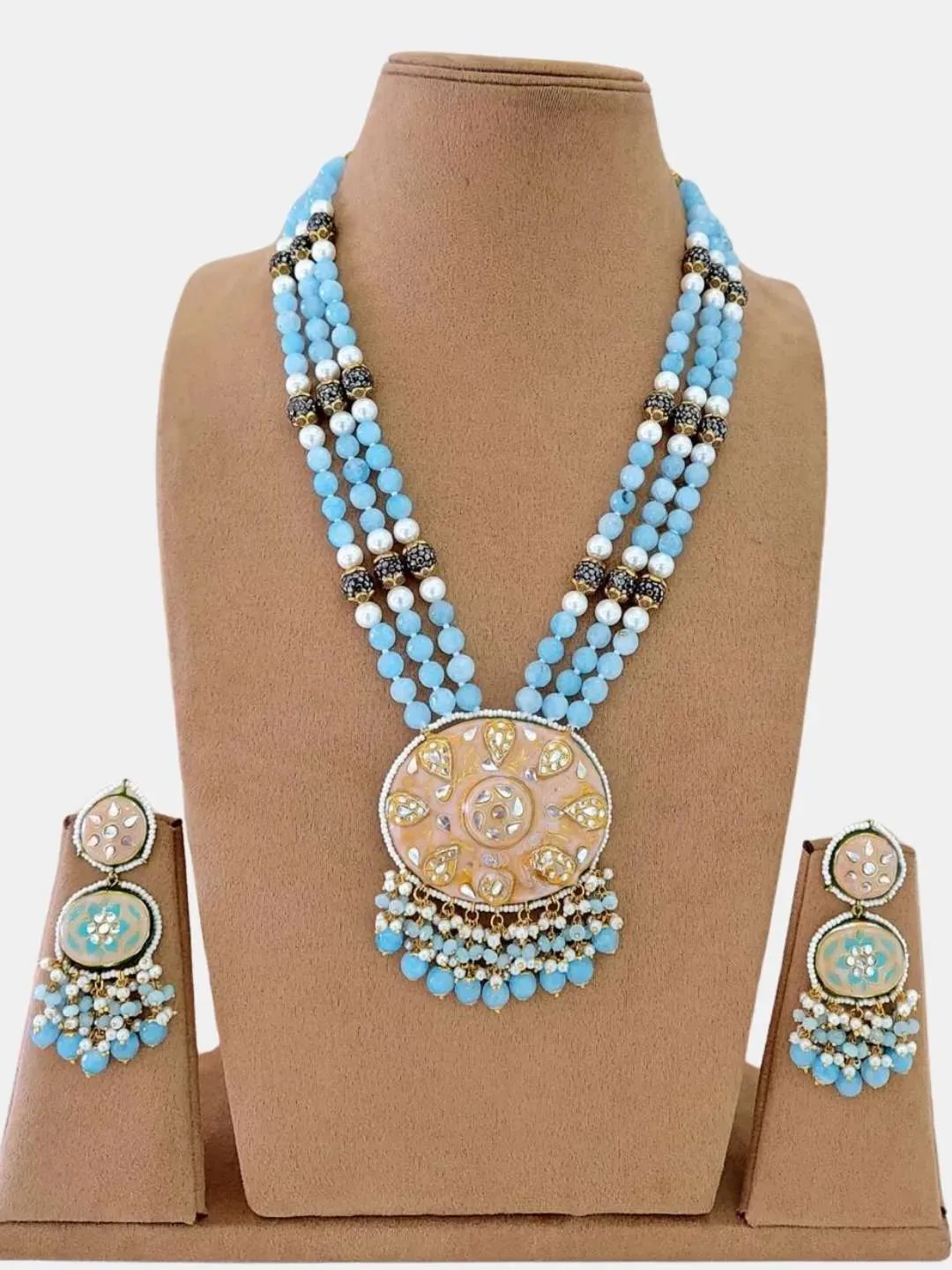 Handmade Pearl And Kundan Studded Rani Haar