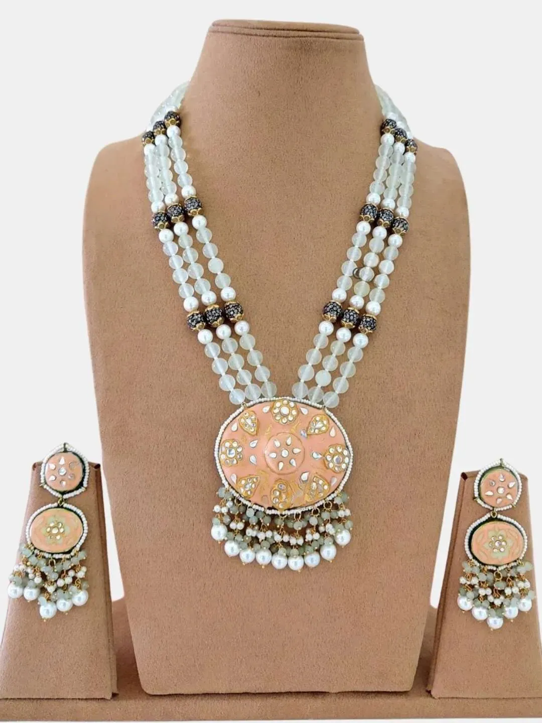Handmade Pearl And Kundan Studded Rani Haar