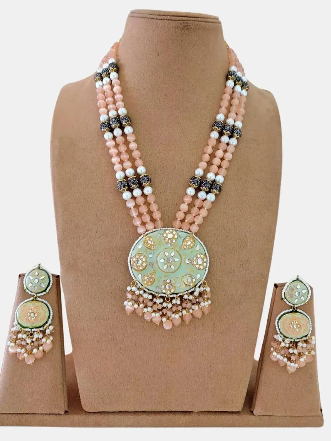 Handmade Pearl And Kundan Studded Rani Haar
