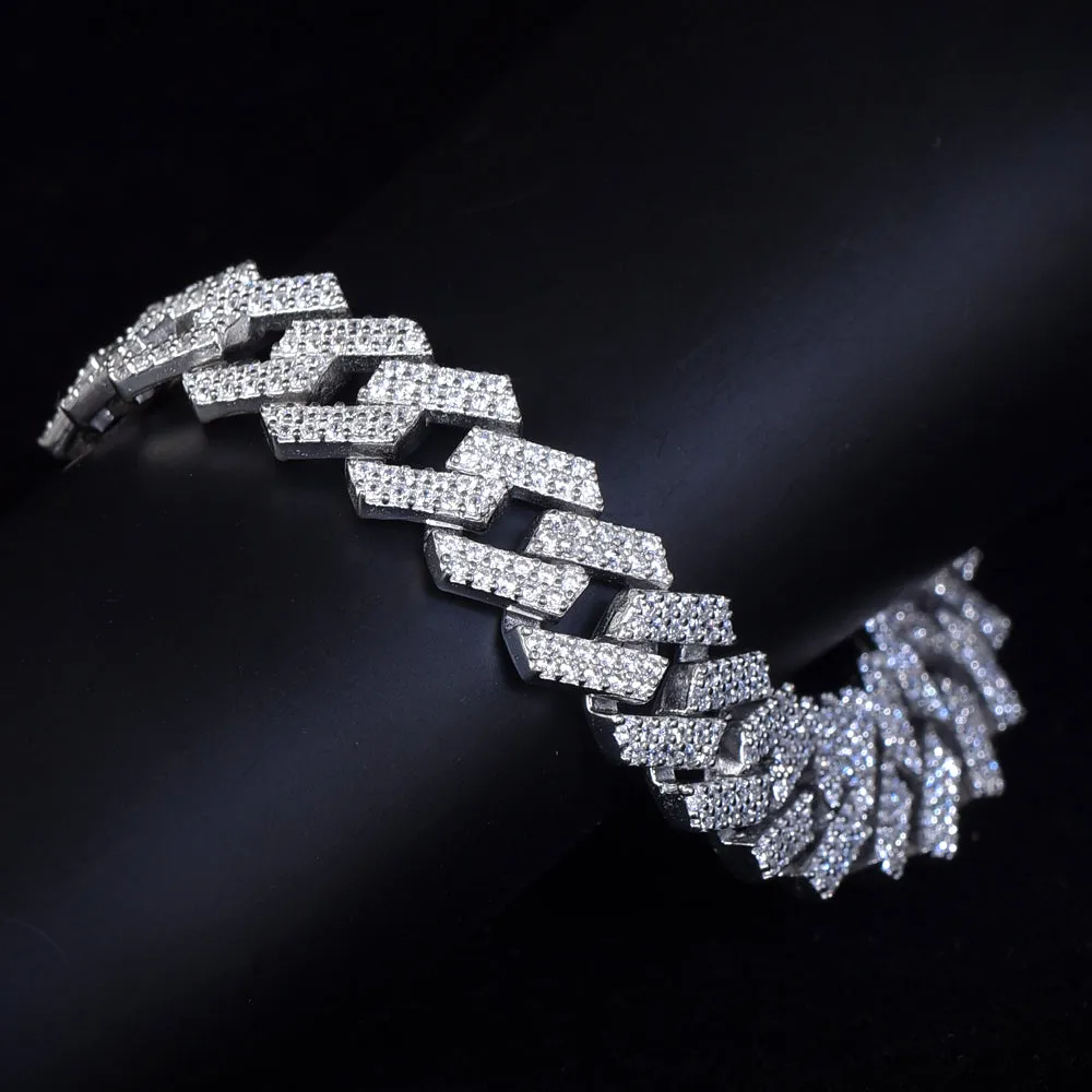 Hardik pandya style silver bracelet for men