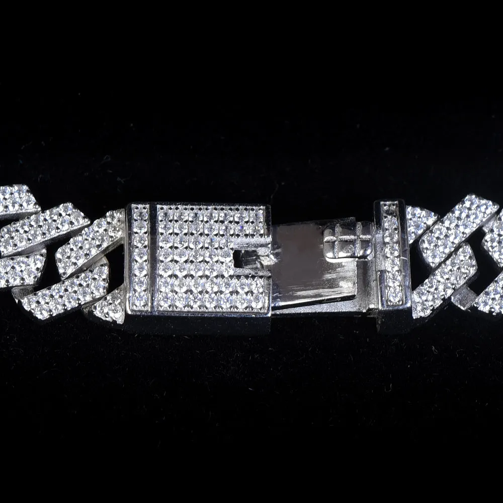 Hardik pandya style silver bracelet for men