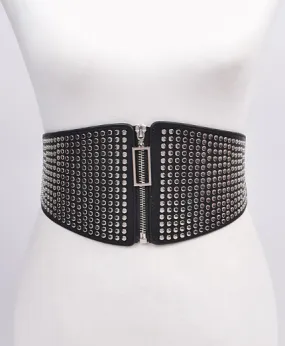 Hella Studded High Waisted Belt