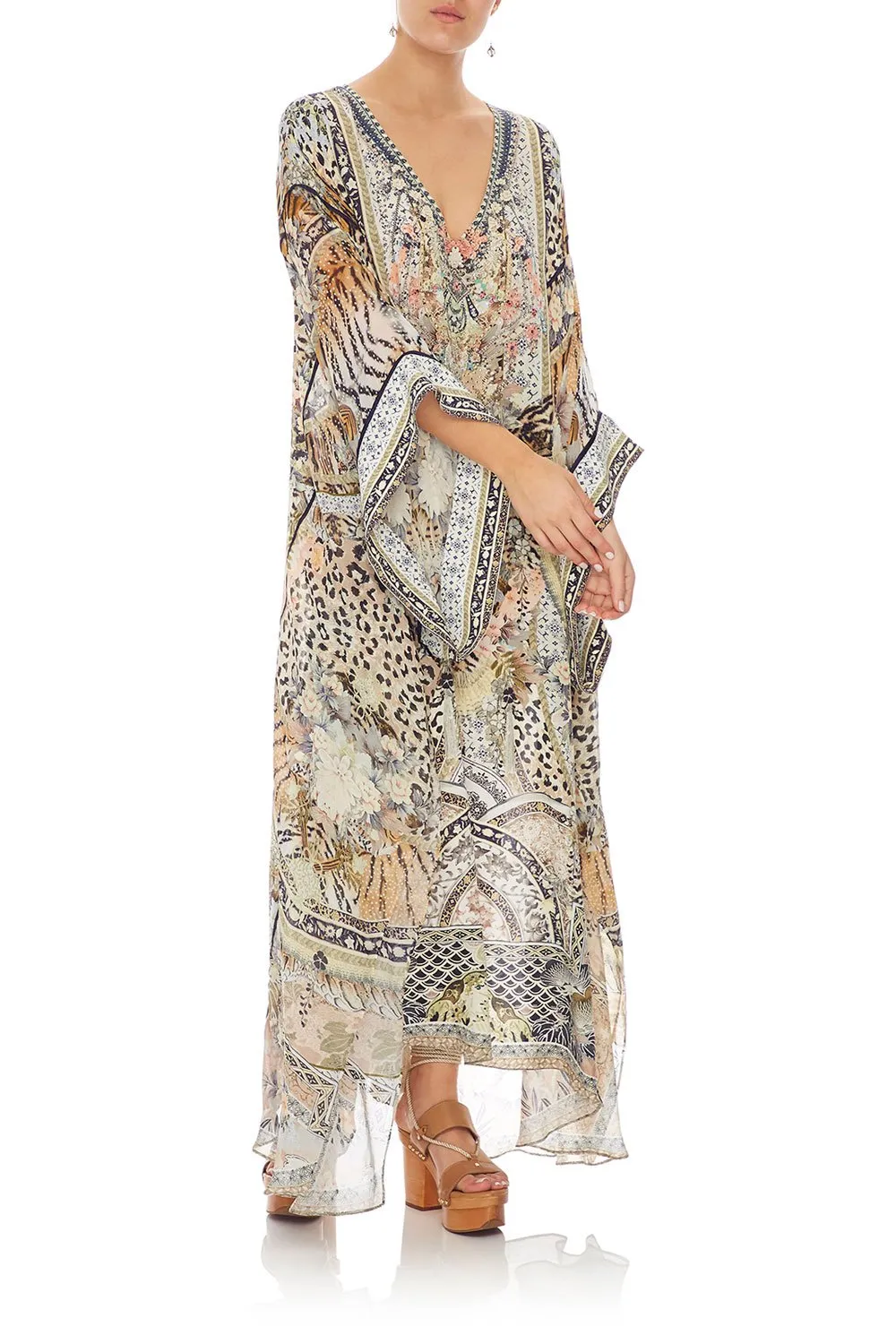 KAFTAN WITH SHEER SLEEVE MOTO MAIKO