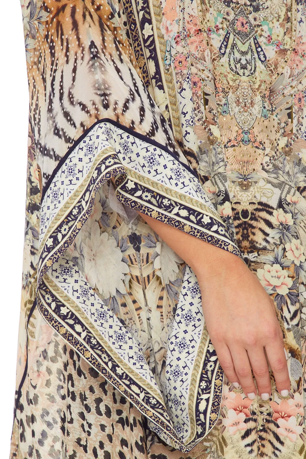 KAFTAN WITH SHEER SLEEVE MOTO MAIKO