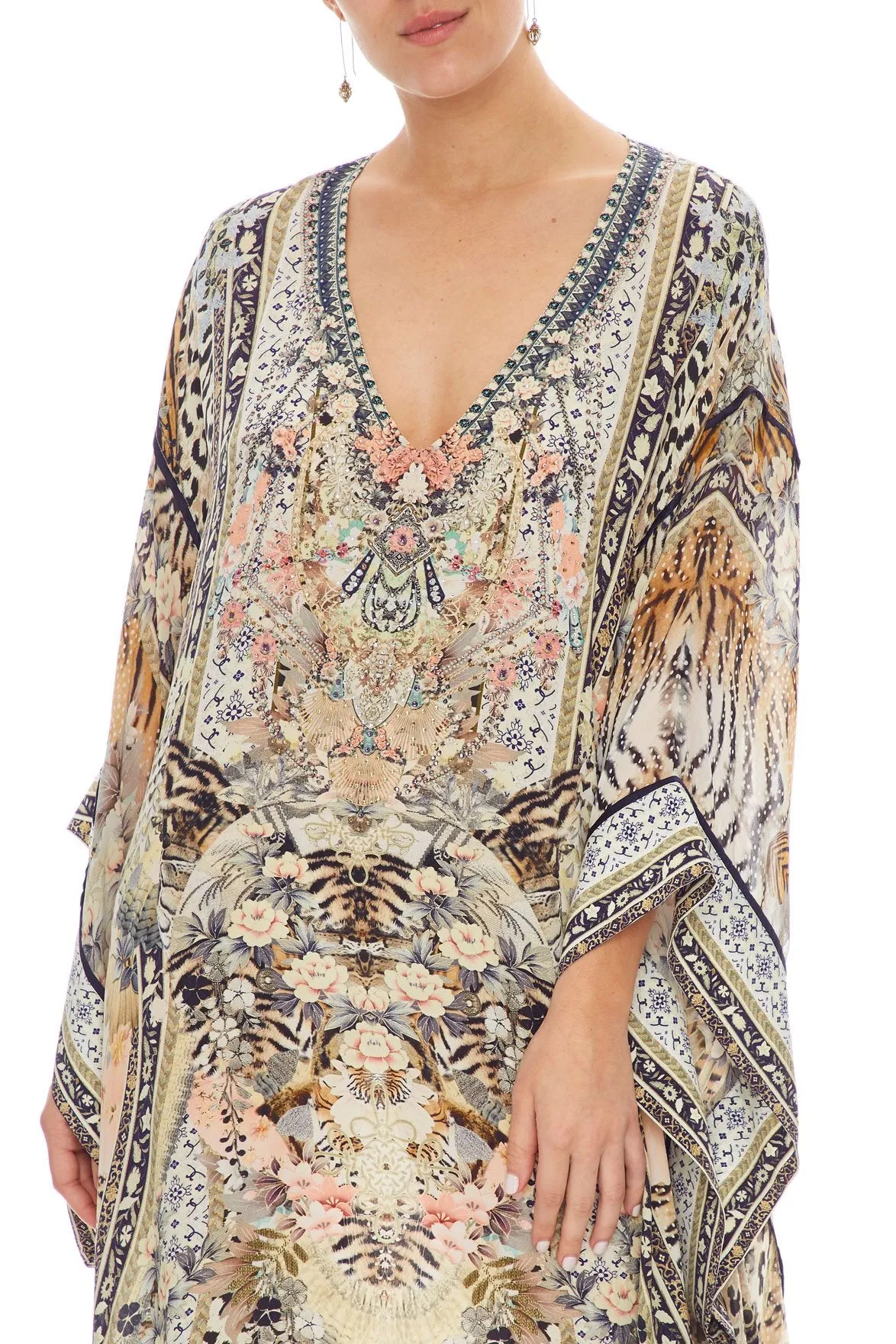 KAFTAN WITH SHEER SLEEVE MOTO MAIKO