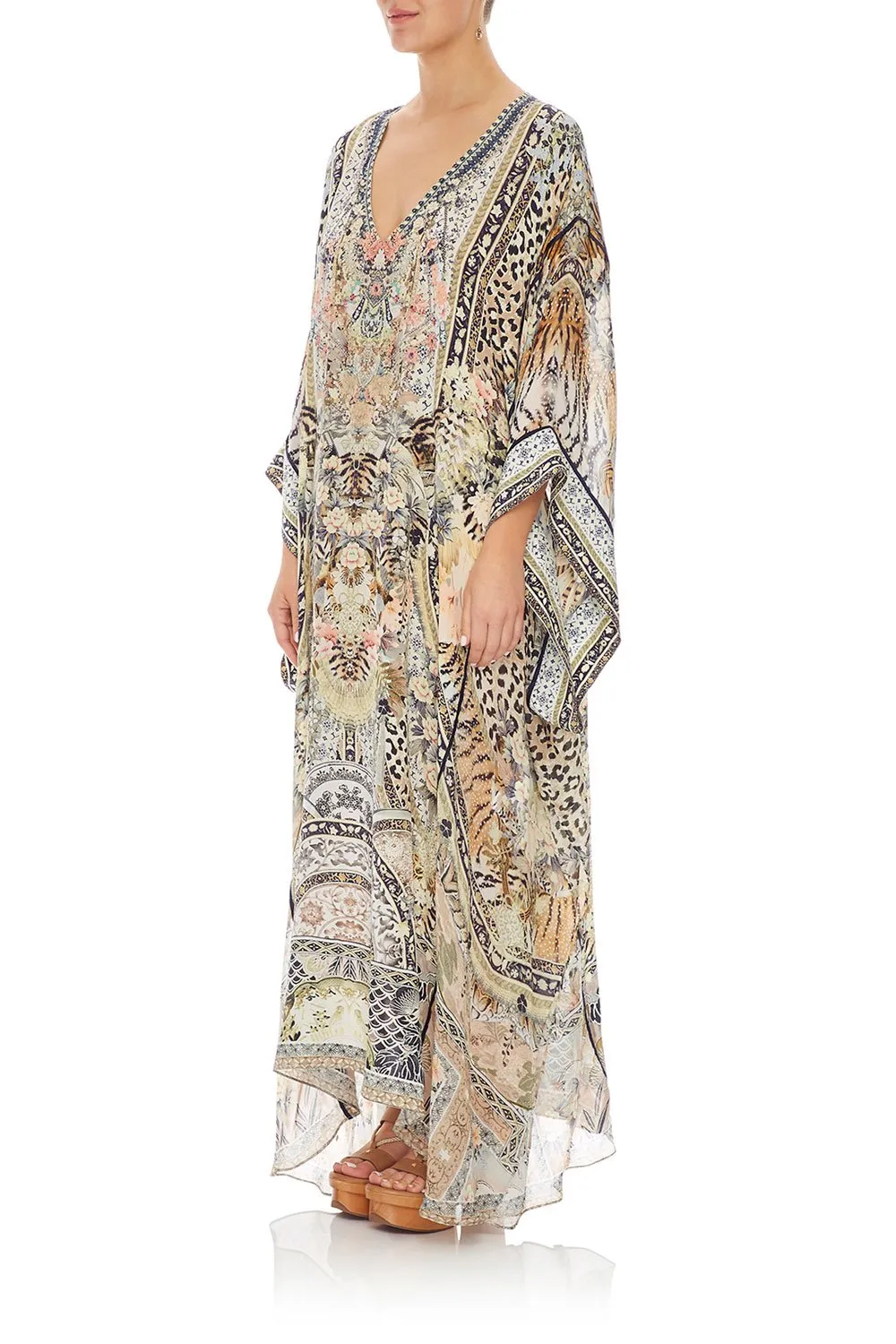 KAFTAN WITH SHEER SLEEVE MOTO MAIKO