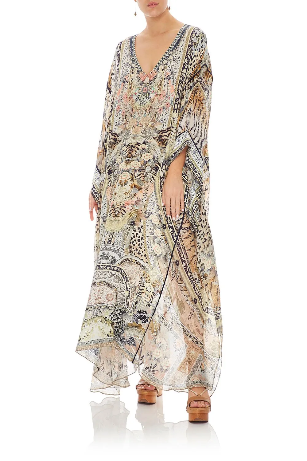 KAFTAN WITH SHEER SLEEVE MOTO MAIKO