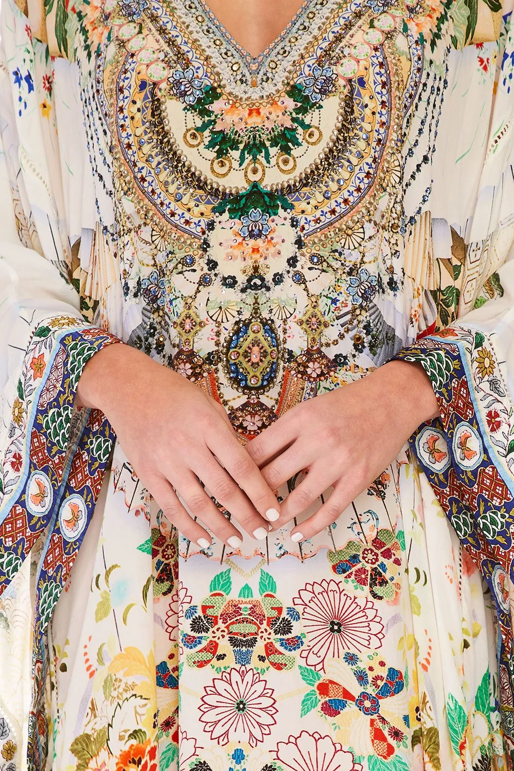 KAFTAN WITH SHEER SLEEVE TIME AFTER TIME