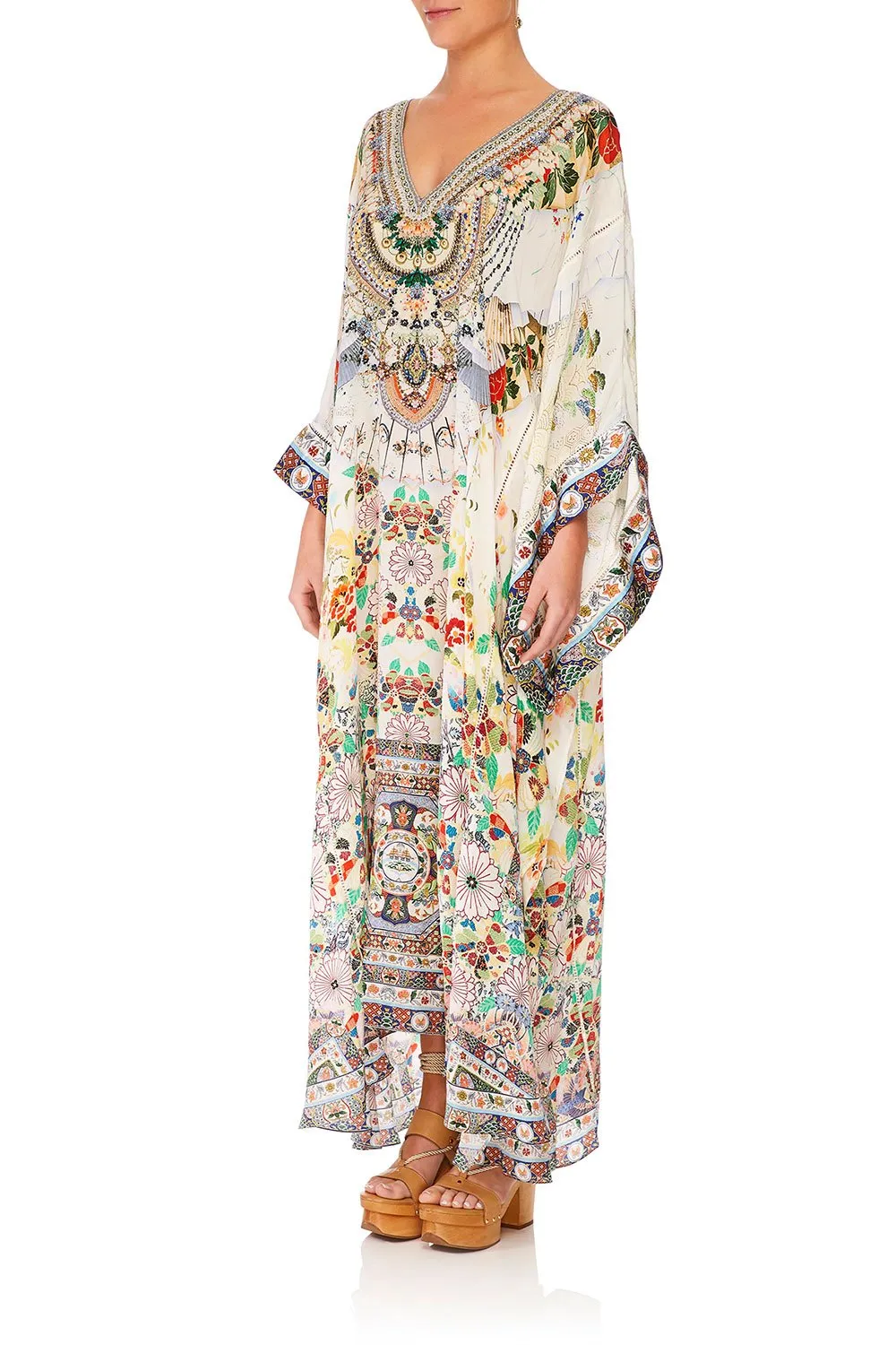 KAFTAN WITH SHEER SLEEVE TIME AFTER TIME