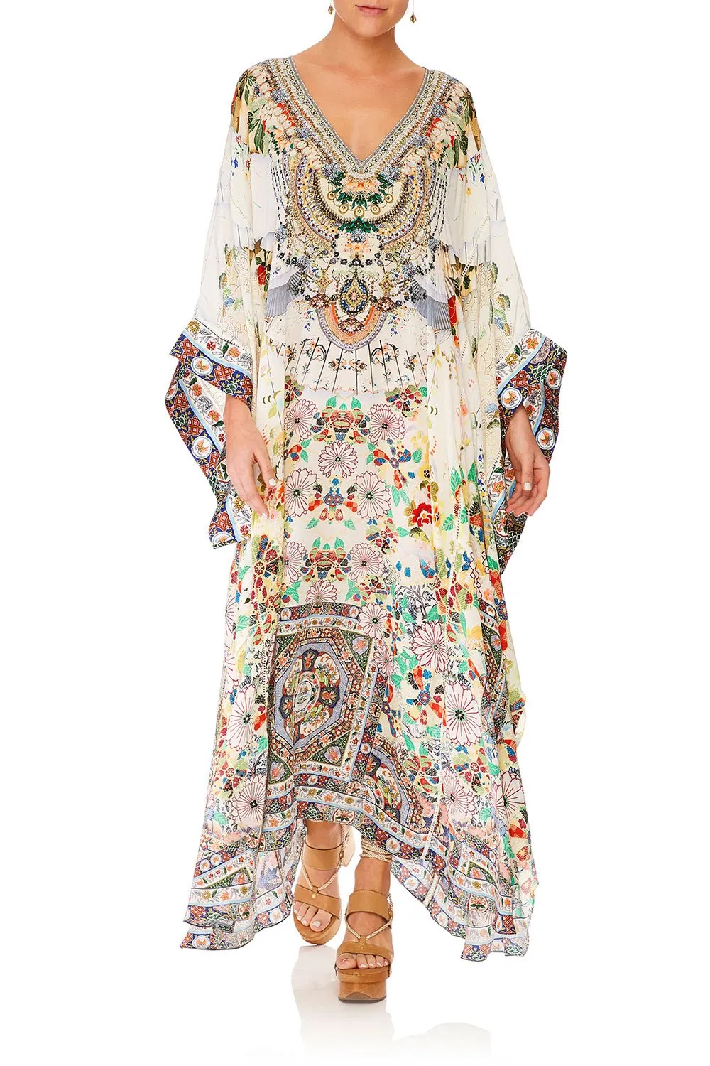 KAFTAN WITH SHEER SLEEVE TIME AFTER TIME