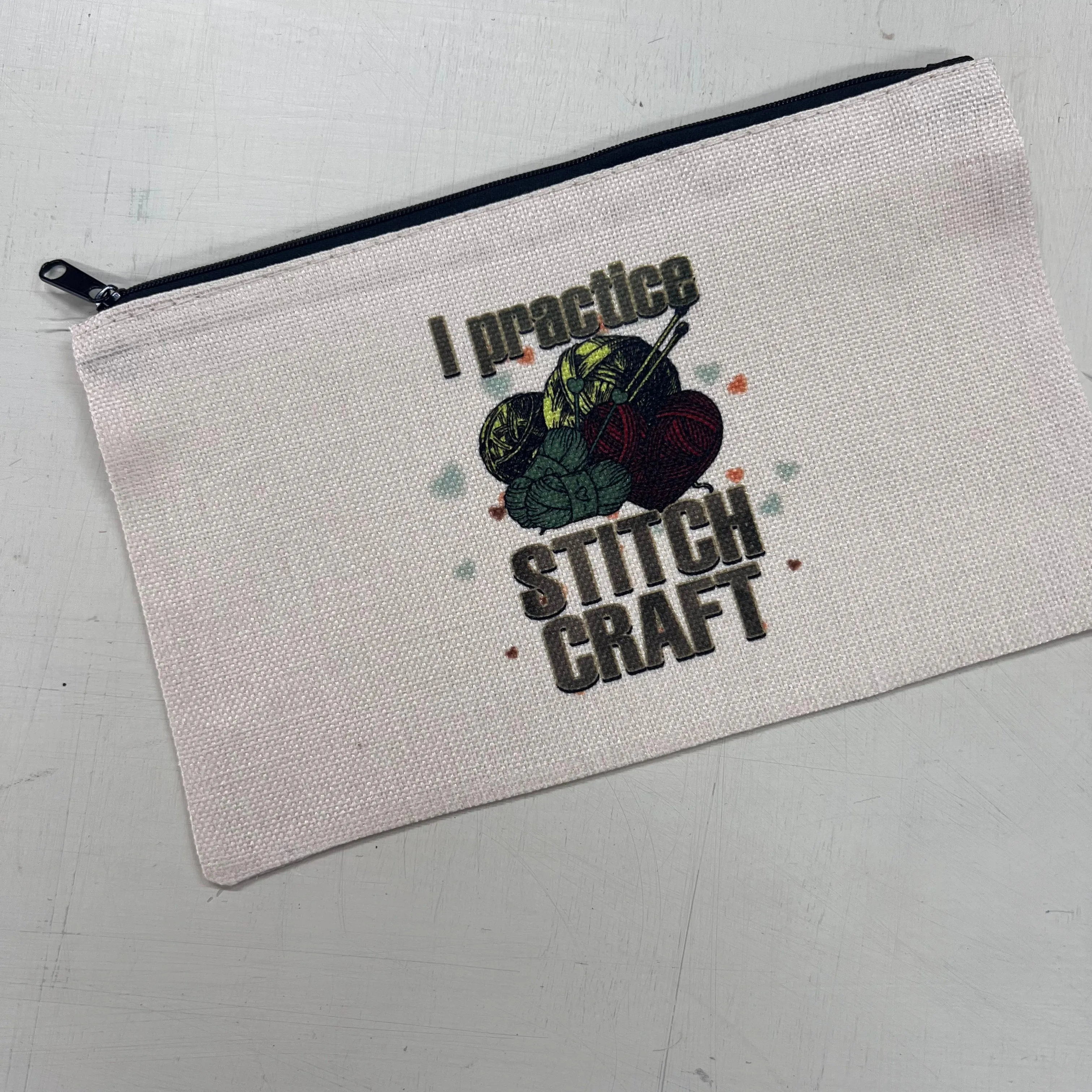Knitting Notions Bag - I Practice Stitch Craft
