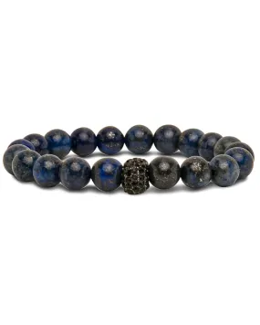 Lapis Studded Skull Bracelet