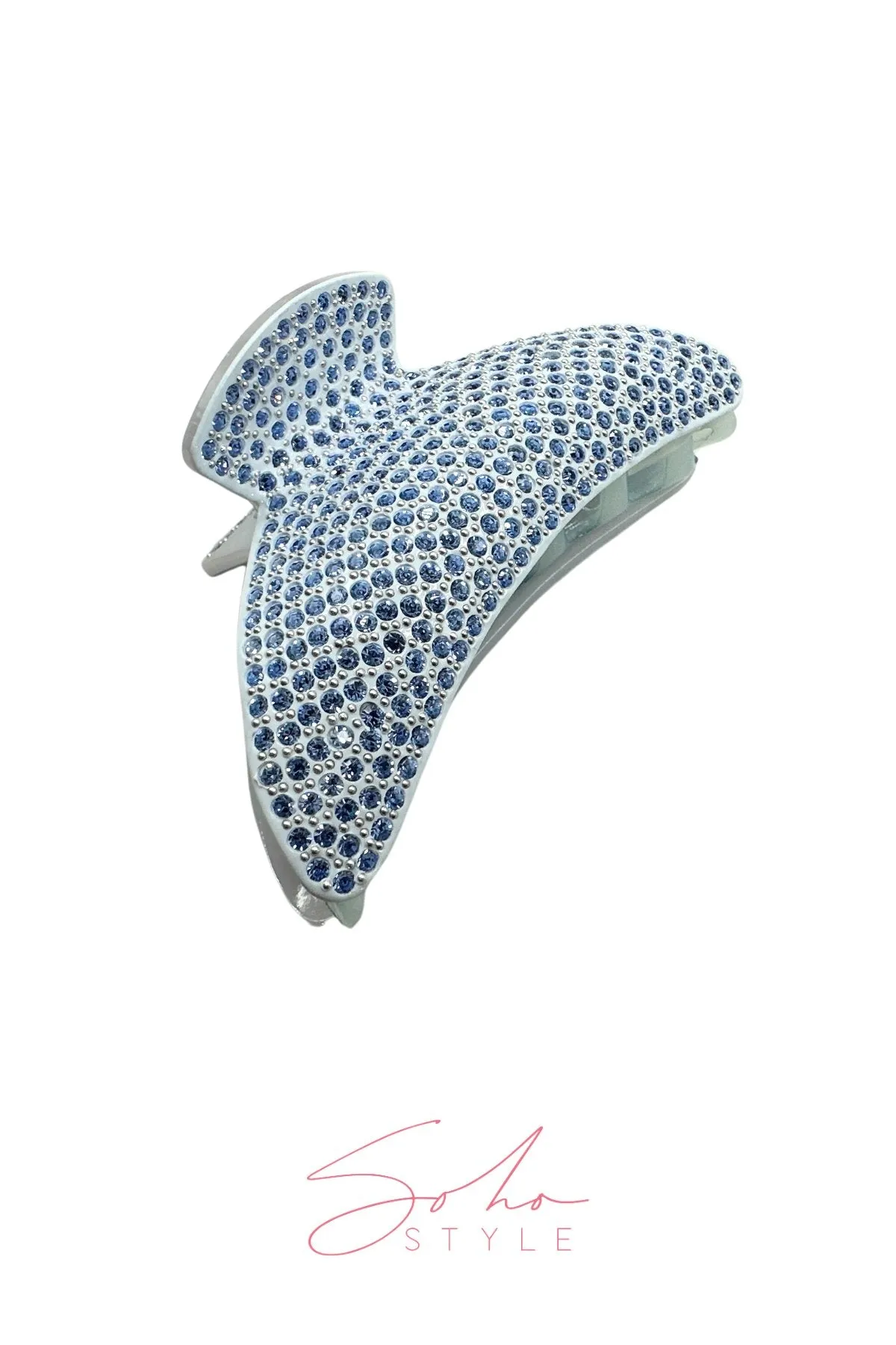 Large Lightweight Crystal Covered Hair Jaw