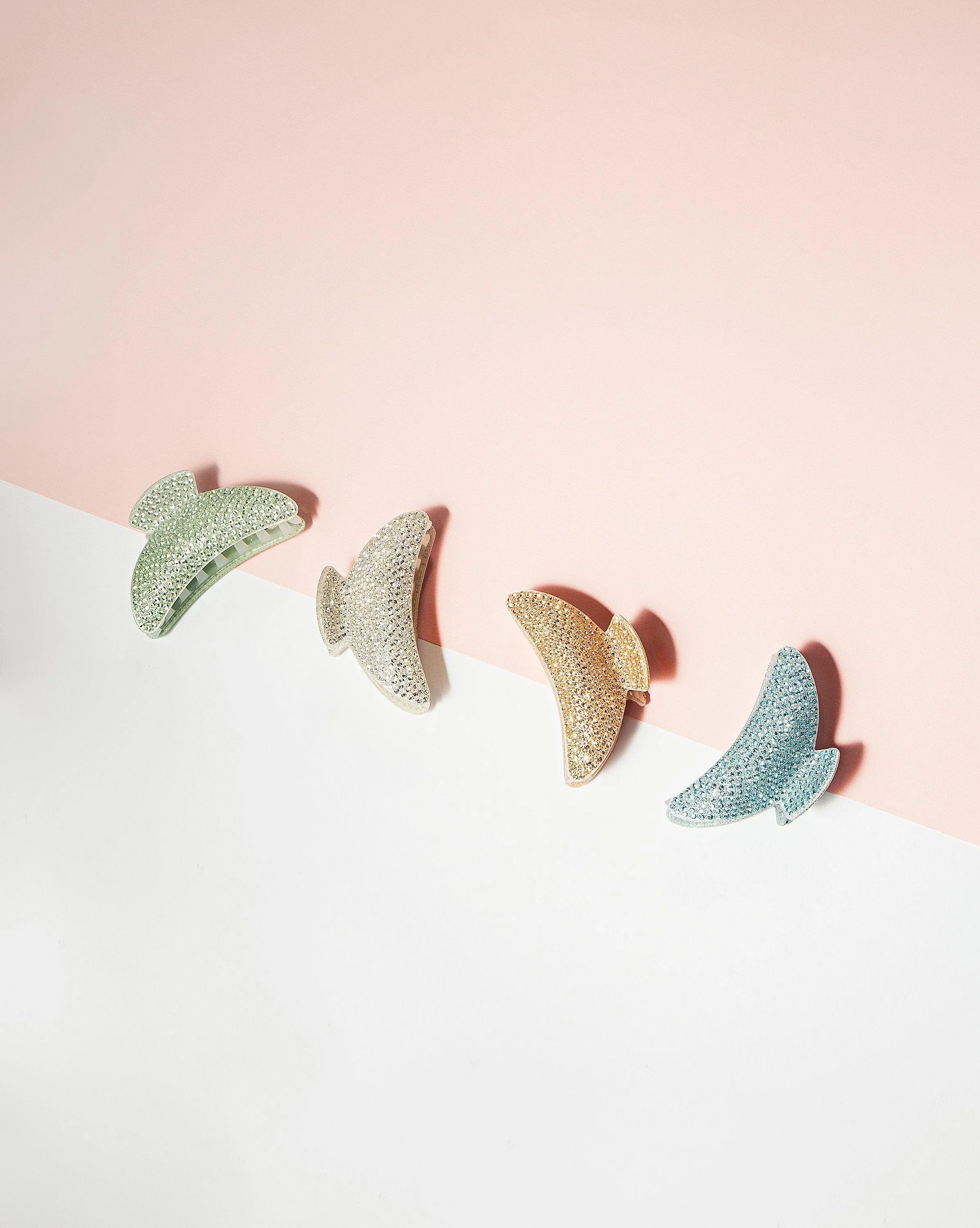 Large Lightweight Crystal Covered Hair Jaw