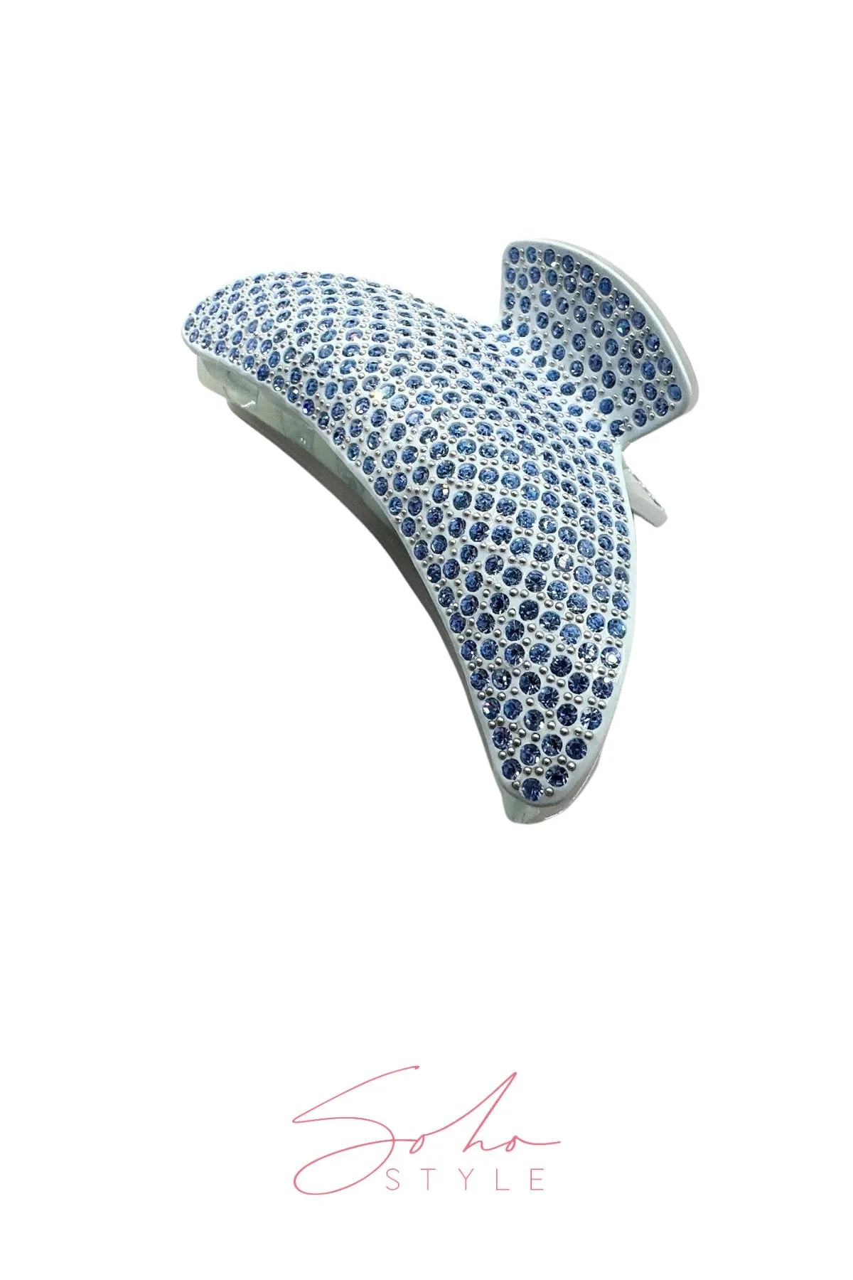 Large Lightweight Crystal Covered Hair Jaw