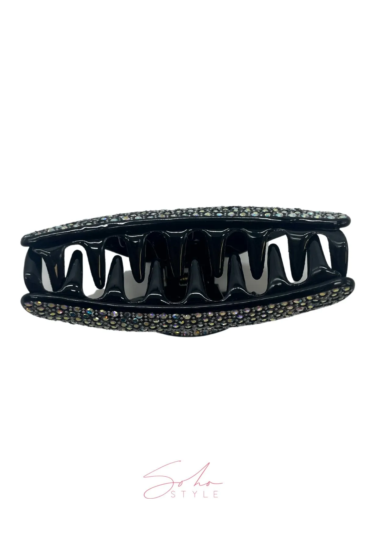 Large Lightweight Crystal Covered Hair Jaw