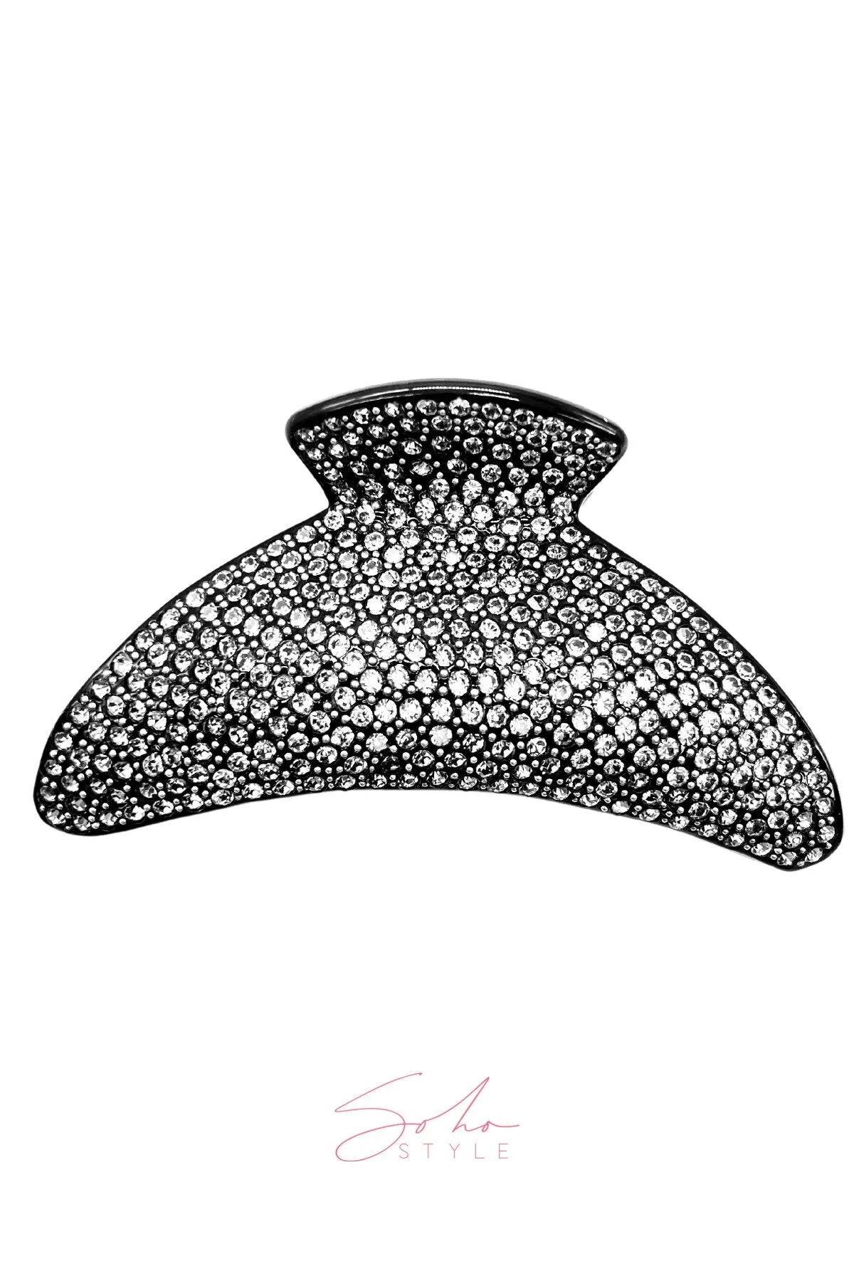 Large Lightweight Crystal Covered Hair Jaw