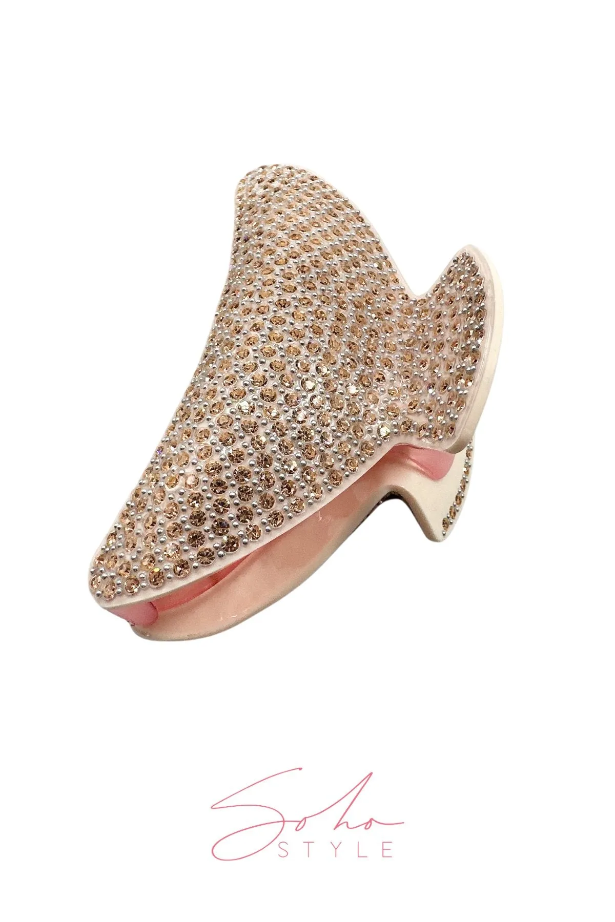 Large Lightweight Crystal Covered Hair Jaw