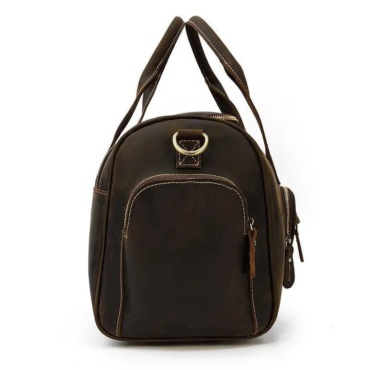 Leather Duffel Bag Large Travel Bag Groomsmen Gift