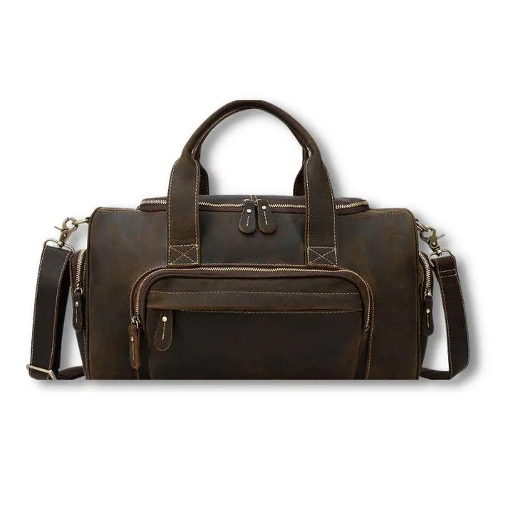 Leather Duffel Bag Large Travel Bag Groomsmen Gift