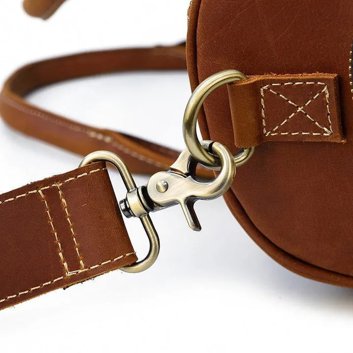 Leather Duffel Bag Large Travel Bag Groomsmen Gift
