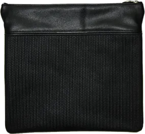 Leather Tallis &amp; Tefillin Bag Exotic Weave Distressed Leather 670F-BK