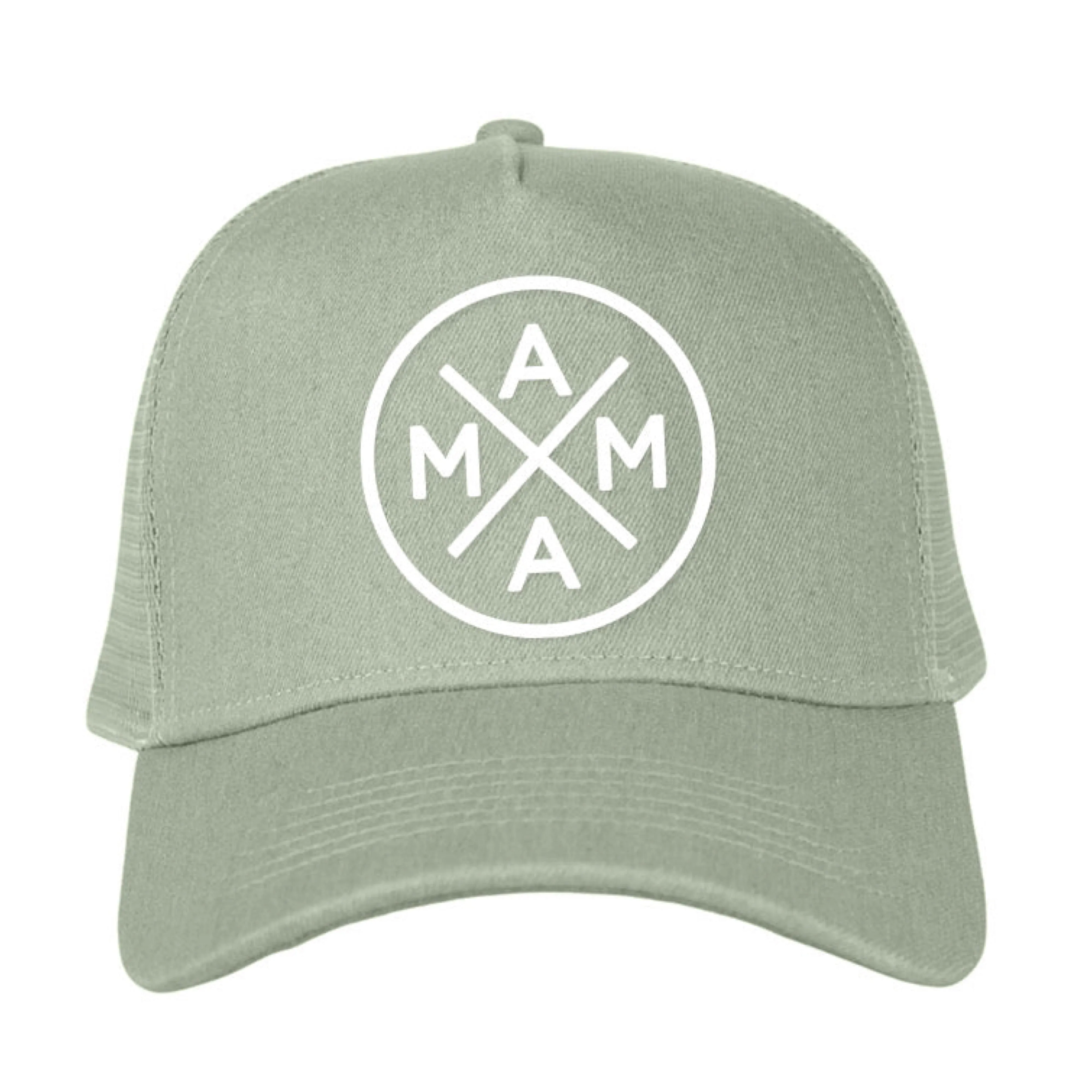 Mama X™ Premium Canvas Trucker Hat - Sage