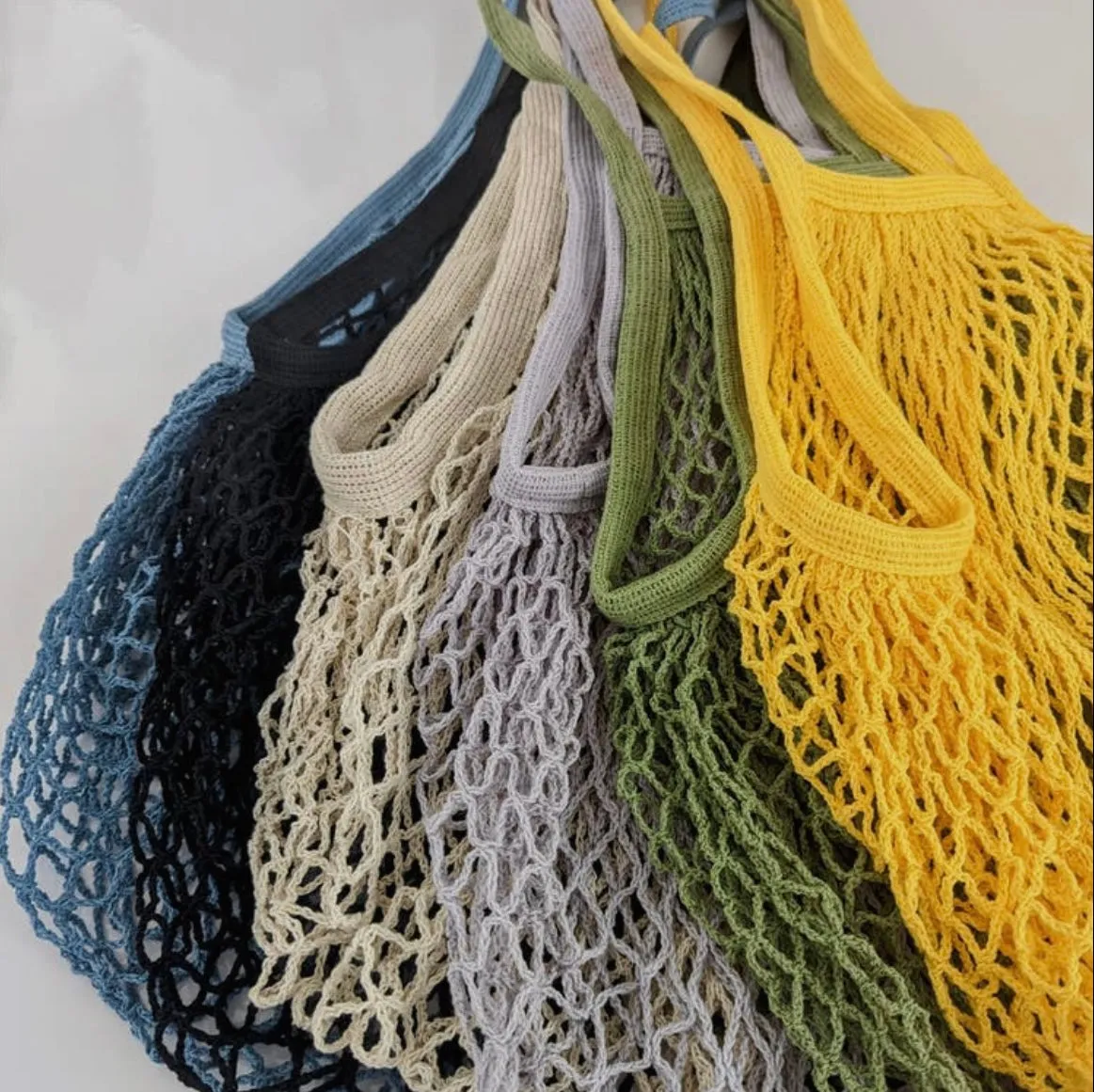 Mesh Reusable Market Shoulder Cotton Grocery Bag