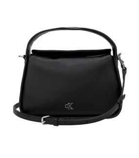 Metal Monogram Mini Block Bag Black