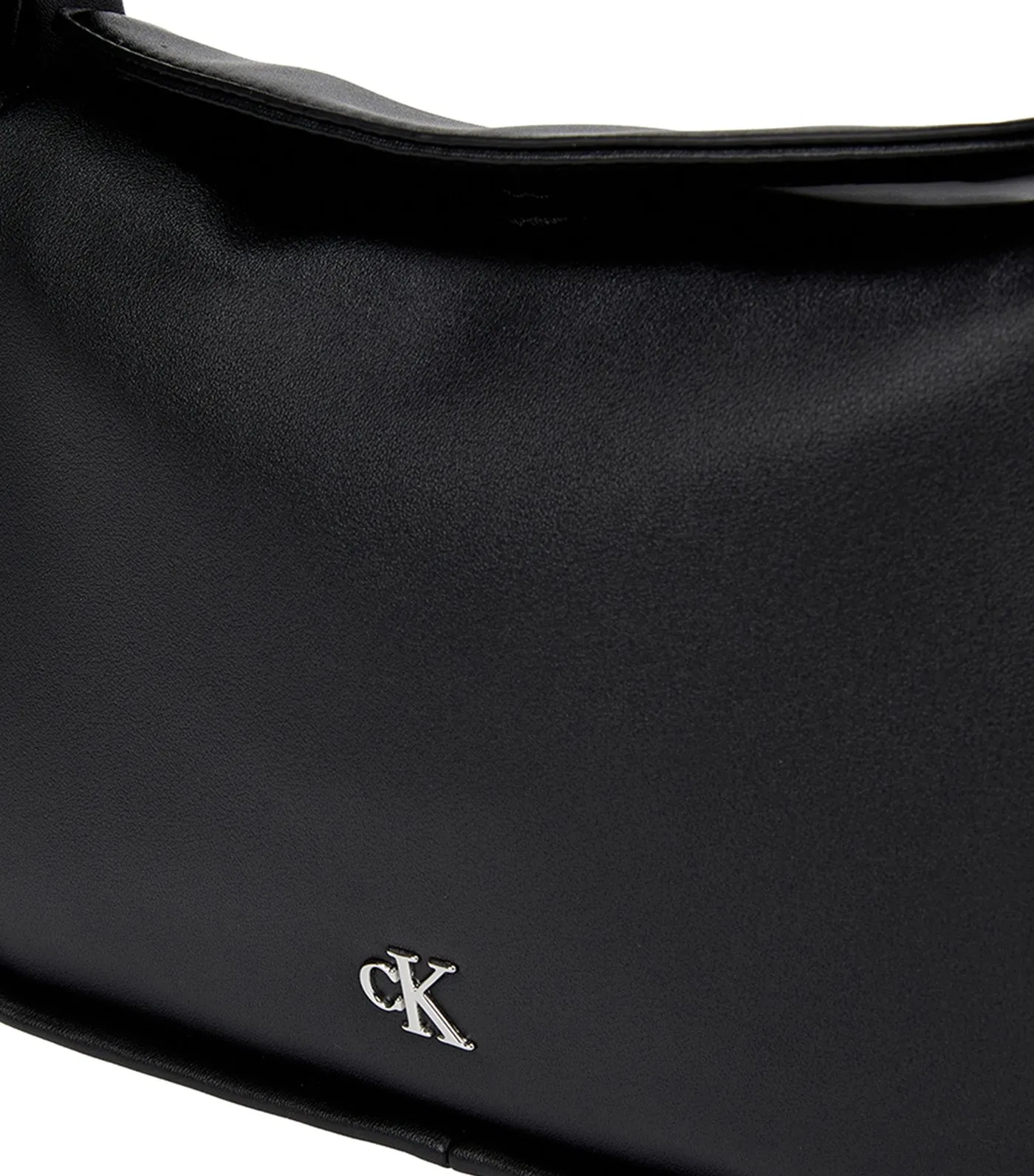 Metal Monogram Mini Block Bag Black