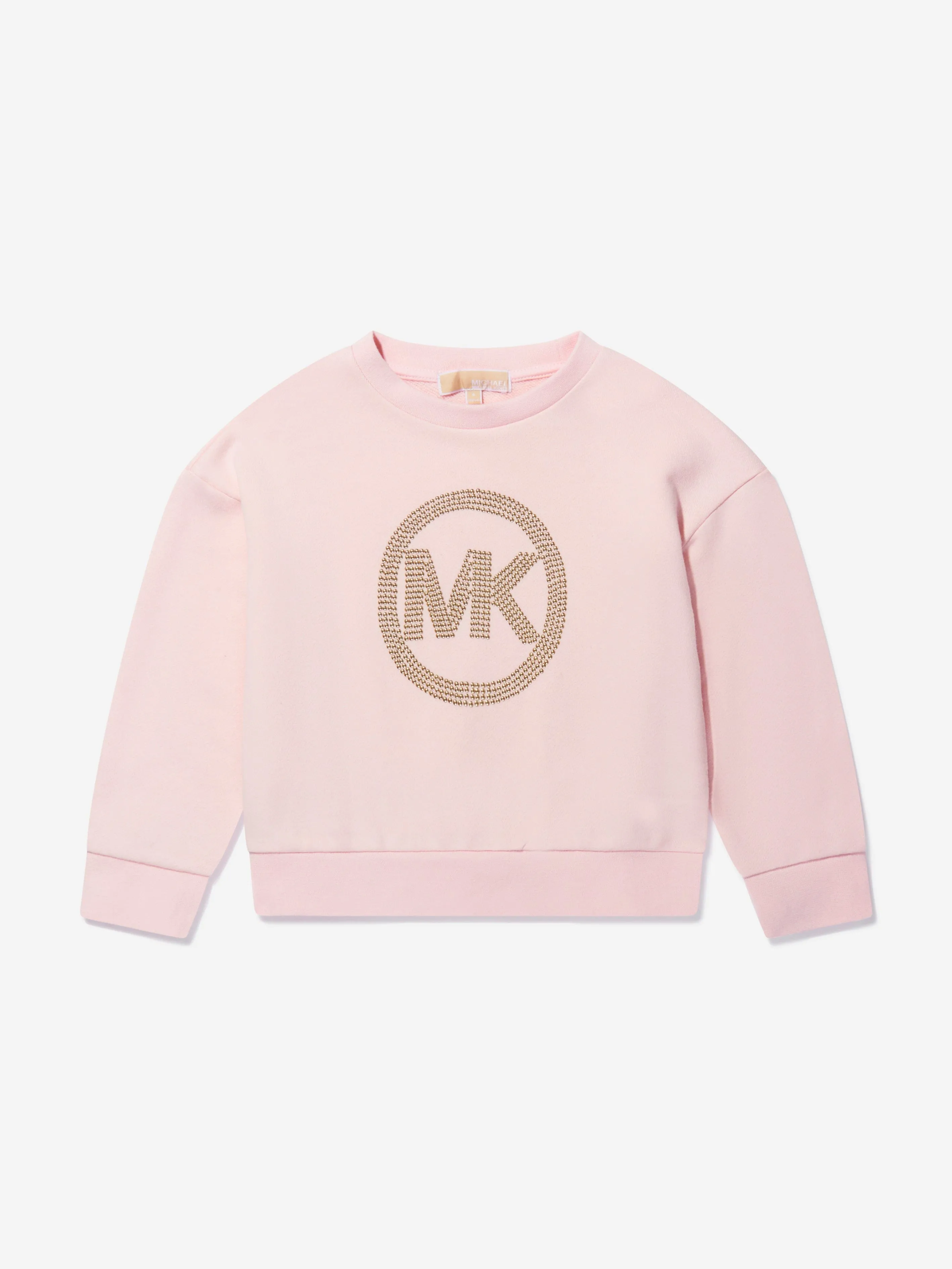 Michael Kors Girls Cotton Studded Logo Sweatshirt