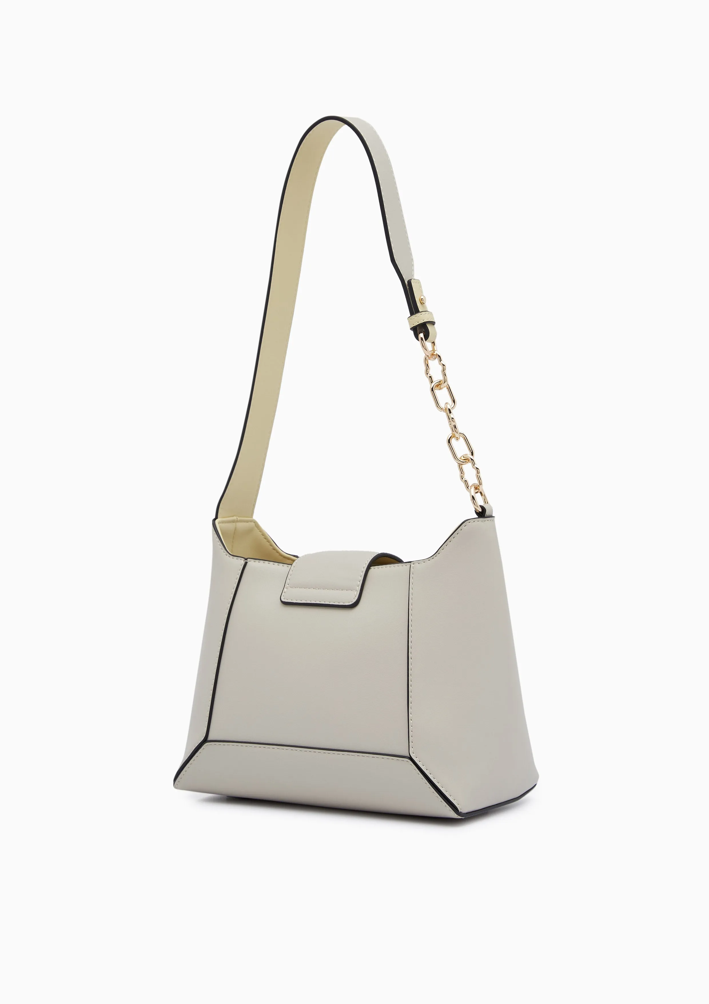 Monia Hobo Crossbody Bag - Light Grey