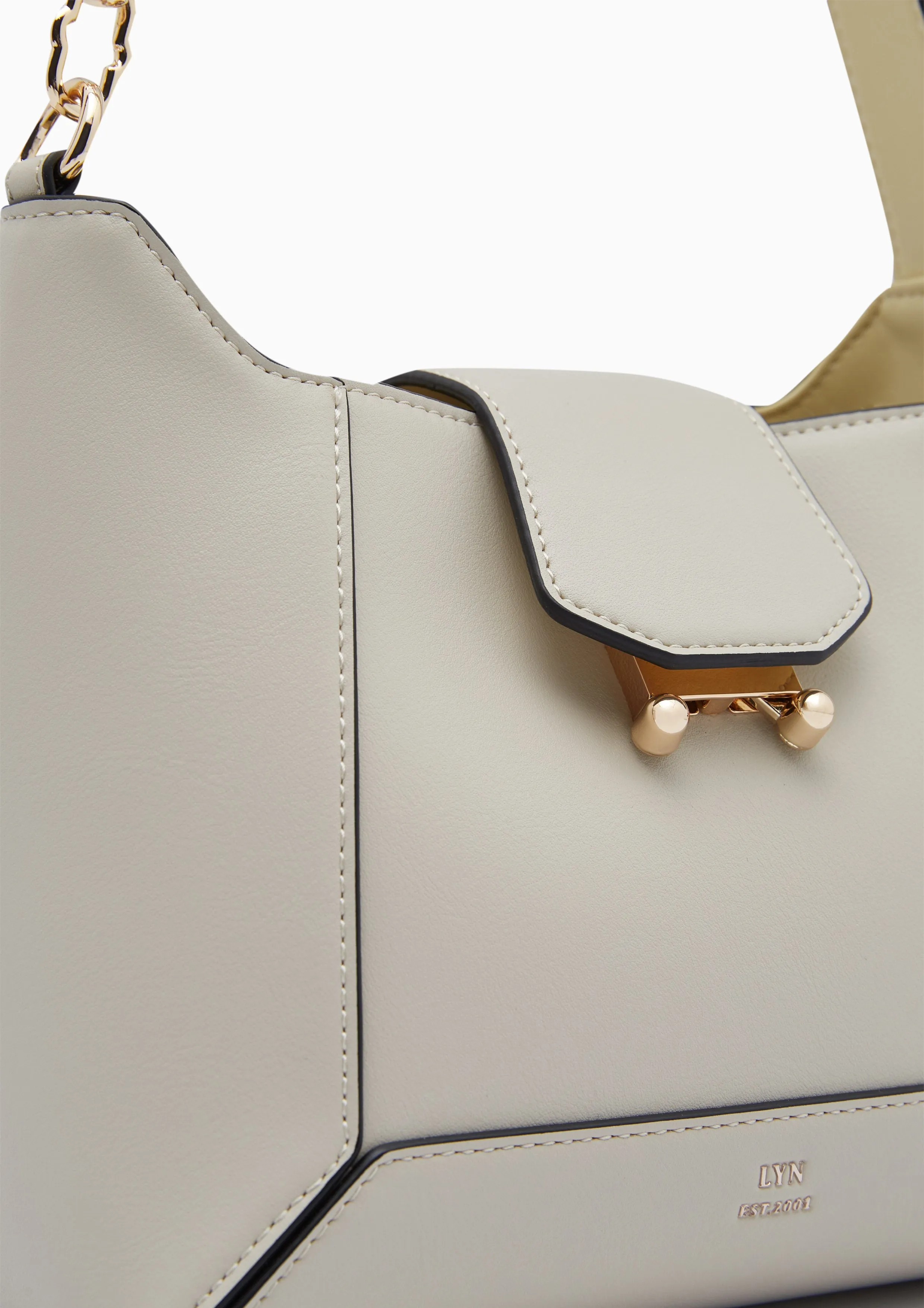 Monia Hobo Crossbody Bag - Light Grey