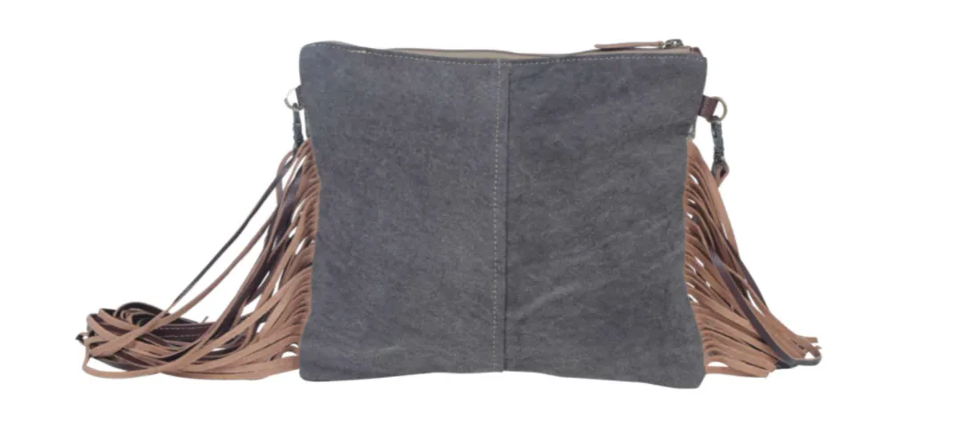 MYRA Women's MONOCHROMATIC MOTIF HAND-TOOLED BAG