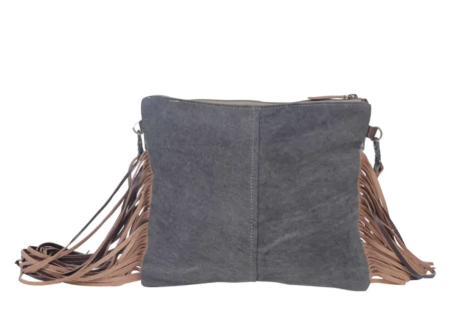 MYRA Women's MONOCHROMATIC MOTIF HAND-TOOLED BAG