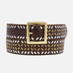 Naz Women's Studded Leather Belt