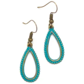Open Zipper Drop Earrings