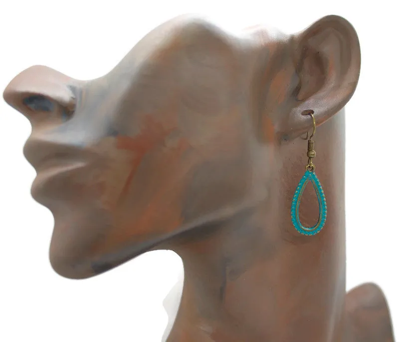 Open Zipper Drop Earrings